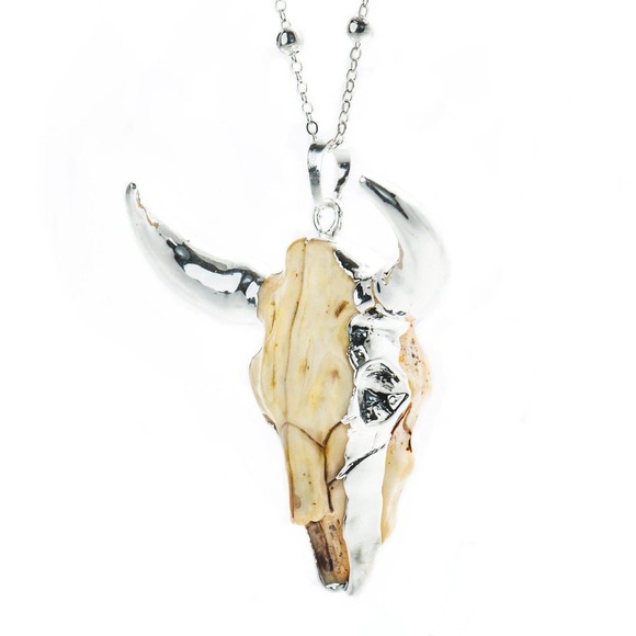 📌NIB Aria Lattner Longhorn Skull Necklace📌 - Picture 3 of 8